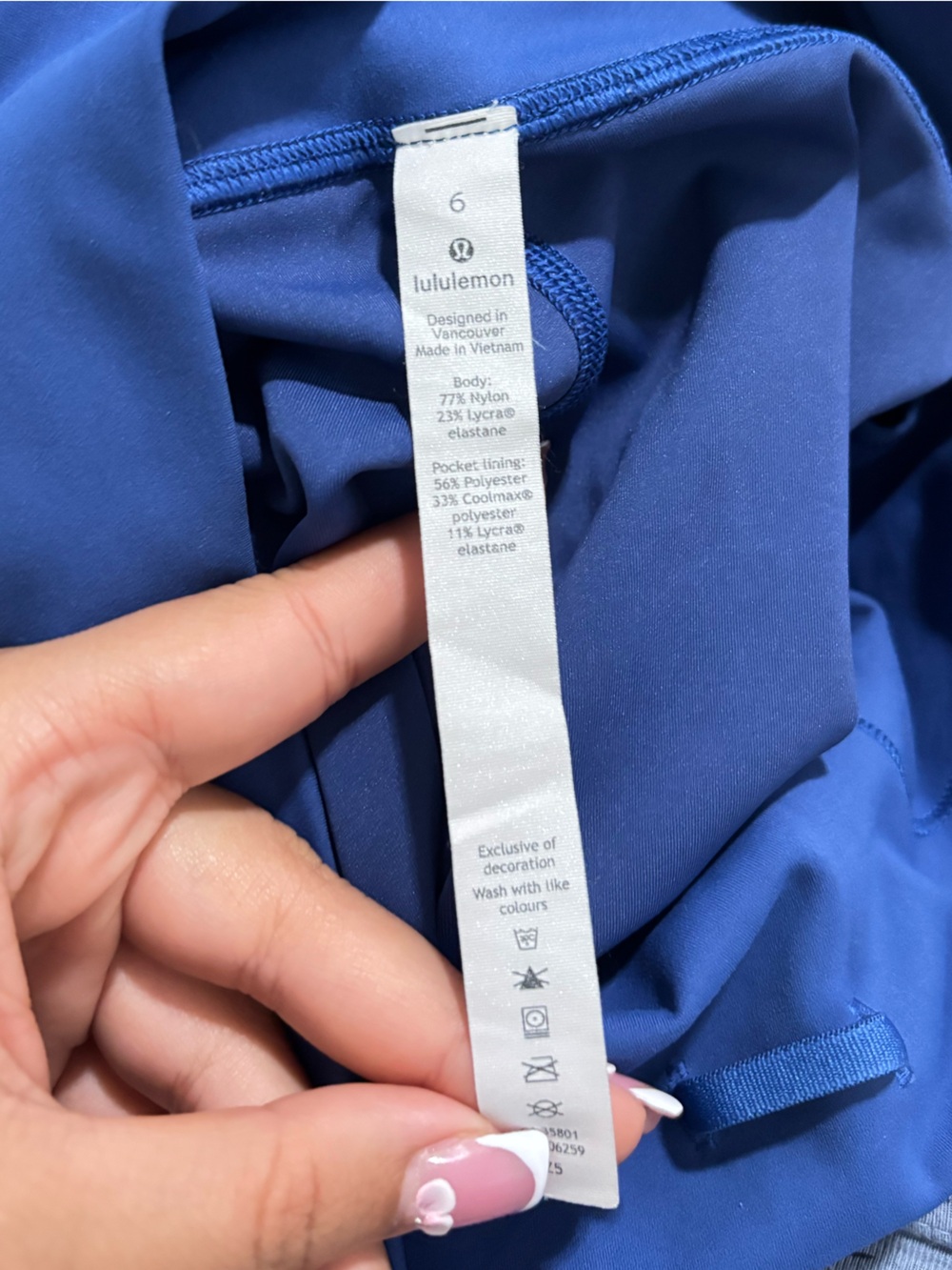 LULULEMON ATHLETICA Women’s High-Waist Full Length Blue Performance Leggings - Picture 13 of 13